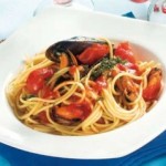 Linguine con tonno e cozze