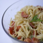 Datterini e bufala: Spaghetti alla Caprese